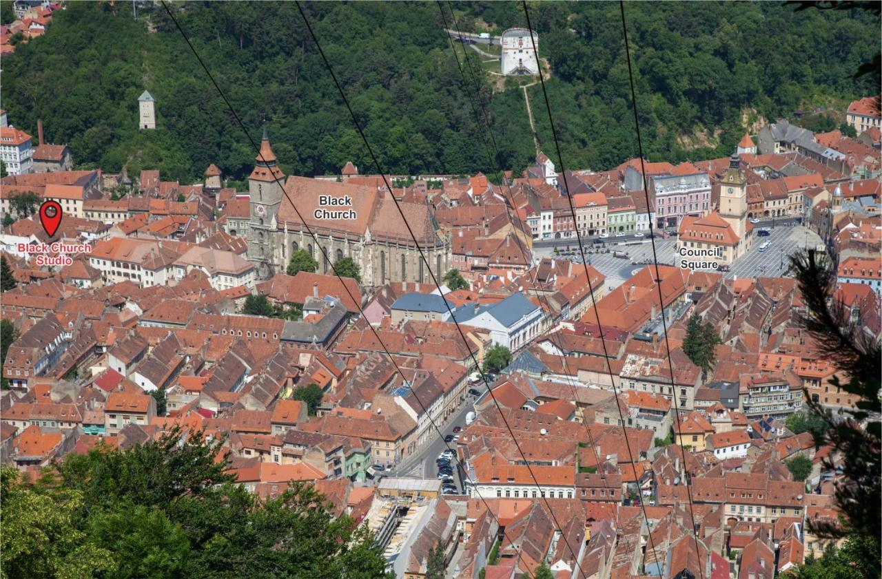 Apartmán Black Church Studio Brašov Exteriér fotografie